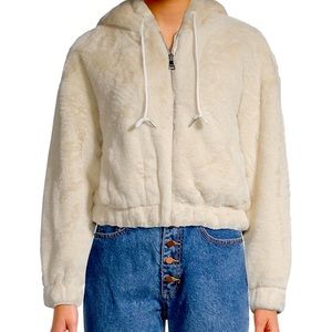 Vigoss super soft fuzzy cropped hoodie